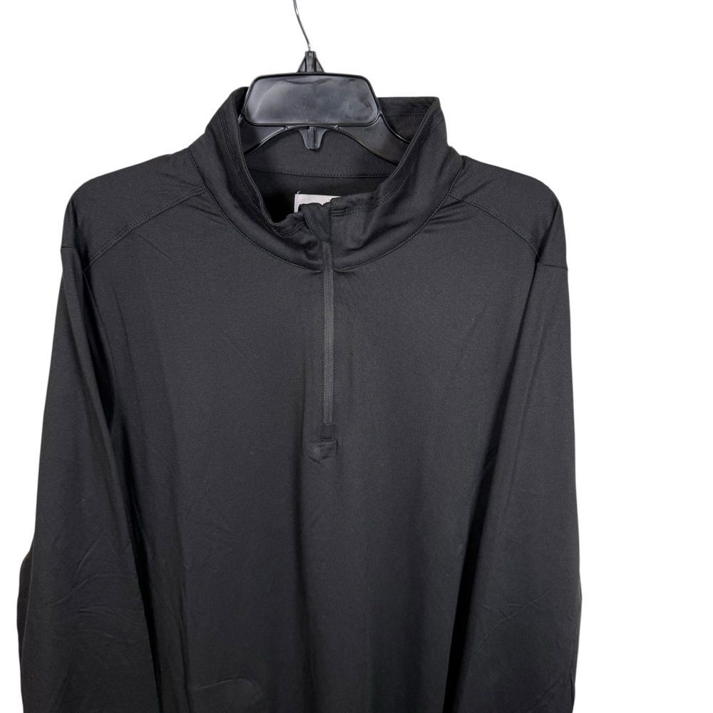 NWT Unisex feat Classic Black Quarter-Zip Pullover Size XL